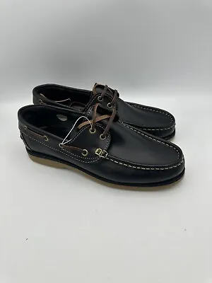 Cruise Sailing Deck Shoes Leather Upper With Non Slip Sole Size UK 8 EU 42 • £25