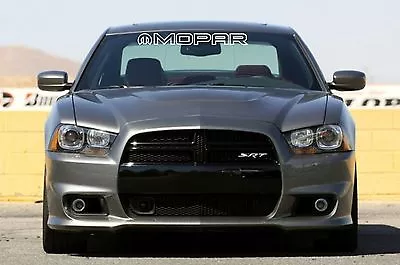 MOPAR OUTLINED Letters Windshield Banner Decal 3  X 28  • $13.99