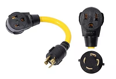 NEMA L14-30P To 6-50R 240V 30 Amp Twist Lock 4 Prong Male Plug To 50 Amp 3 Pr • $31.15