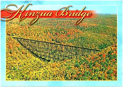 Kinzua Bridge Aerial View Mt. Jewett PA Fall Foliage Pre-tornado Postcard 4x6 • $6.95