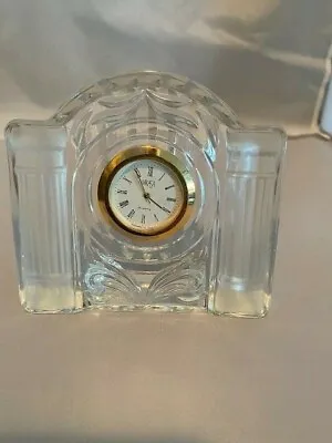 Mikasa Cotillion Frost Table CLOCK Quartz With New Battery No Chips Or Damage • $12.75