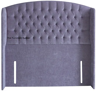 £290 • Buy Luxury Savoy Wing-back Chesterfield Upholstered Floor Standing Headboard 