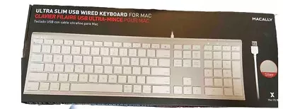 Macally Ultra Slim USB Wired Computer Keyboard  • $18.40