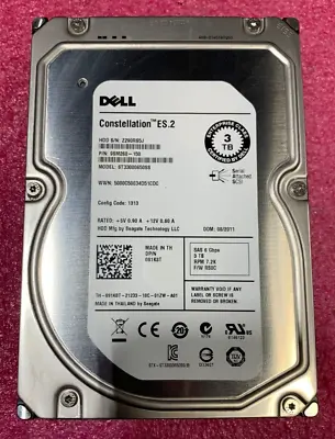 Dell 3TB 7.2K SAS 6Gbps 3.5in HDD ST33000650SS 9SM260-150 091K8T • $17.47