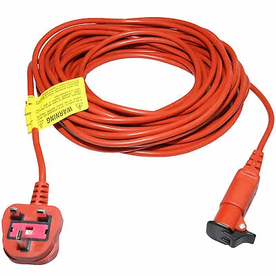 For FLYMO Lawnmowers & Trimmers 15M Power Cable Flex Mains Lead Plug Connector • £12.99