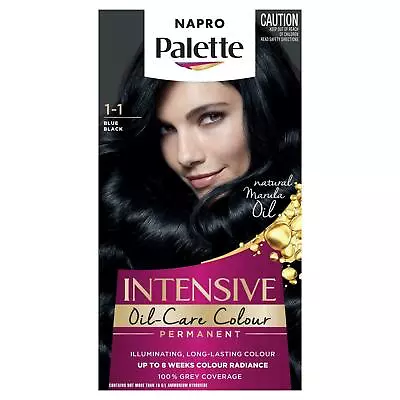 Schwarzkopf Napro Palette Hair Dye Colouring 1.1 Blue Black Colour • £13.66