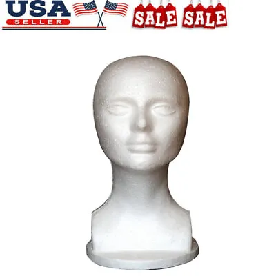 $10.39 • Buy 12  Female Foam Mannequin Manikin Head Model Hat Wig Hair Display Stand Rack US