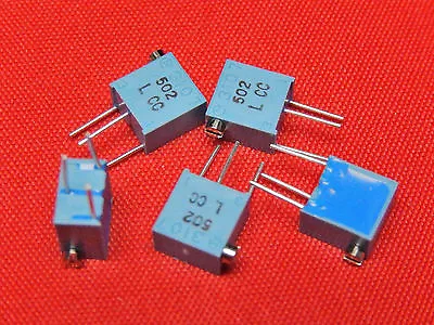 5x Potentiometer 5K Ohm 1/4  MURATA TRIMMER PV37X502C01B00 Now BOURNS • £3.30