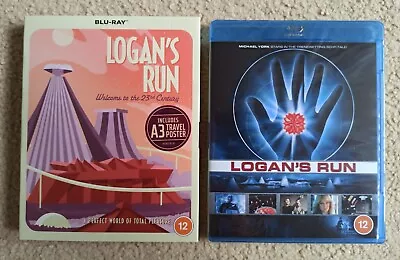 Logan's Run - Blu-ray - 1976 - A3 Poster Inside - Slip Cover - New And Sealed • £49.12