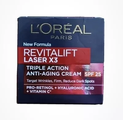 L'Oreal Paris Revitalift Laser X3 Triple Action Anti Aging Firming Cream SPF 25 • £13.49