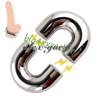 Male Heavy Magnetic Ball Scrotum Stretcher Weight Metal Peni Lock Binding Delay • $22.05