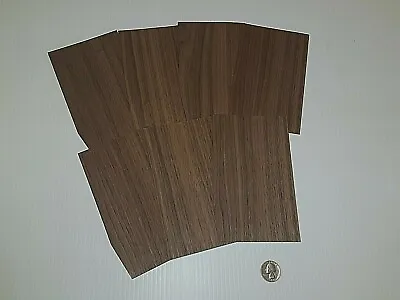 1 Lot Of 7pcs Quartered Walnut Raw Veneer Shorts Lot #QT993 • $15.49