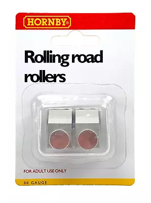 Hornby 00 Gauge - R8212 - Rolling Road Rollers (pair) For Use With Rolling Road • £17.95