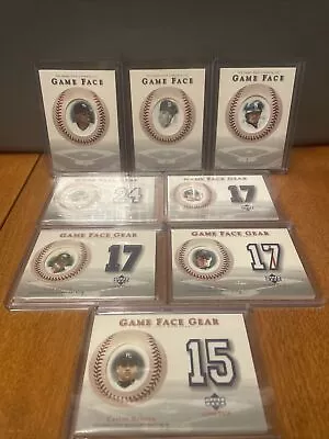 Upper Deck Game Face Or Gear Lot - 8 Cards ICHIRO RAMIREZ WILLIAMS HELTON & More • $10.99