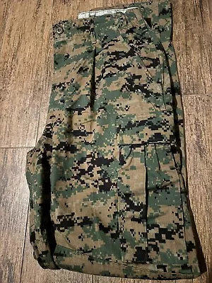 USMC Marine Corps MARPAT Digital Camouflage Pants &Shirt Small/long With Cap • $42