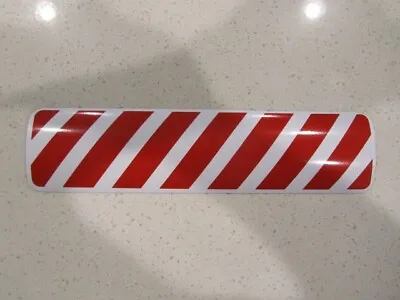 CAUTION Stripes White & Red Vehicle Magnetic Sign 3 X12  For Car Truck Van SUV • $10.75