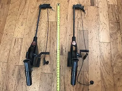Cannon EasiTroll Manual Downriggers (2) With Rod Holders Weight Retrieve System • $245