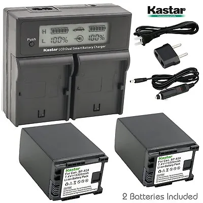 BP-828 Battery Or Daul  Charger For Canon FS200 FS300 FS400 XA10 XA20 XA25 XA30 • $26.99