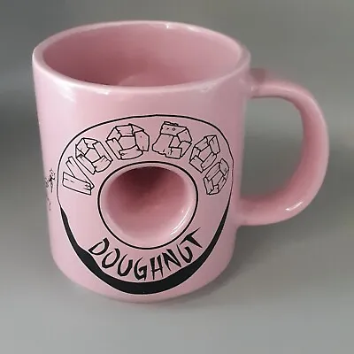 Voodoo Doughnut Coffee Mug Cup The Magic Is In The Hole Pink Mug Collector Mug • $6.99