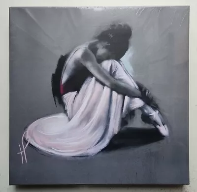 Hazel Bowman - The Wish  40 X 40cm Canvas Print Wall Art Ballet Dancer Ballerina • £18.99