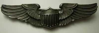 WW2 AAF Pilot Sterling Wing - Thick Ingot Type Pinback - XB • $125