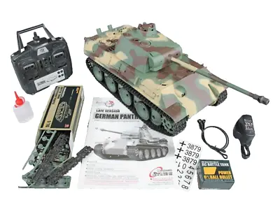 Heng Long Radio Remote Control RC German Panther G Tank V7 Smoke Sound BB IR UK • $397.54