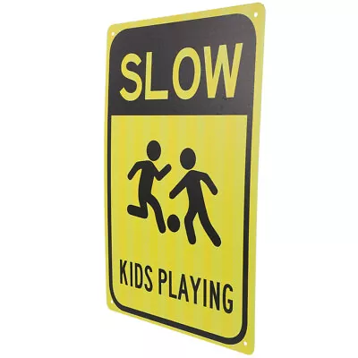  Street Sign Slow Down Road Sign Kids Play Caution Sign Metal Road Sign Traffic • £8.71