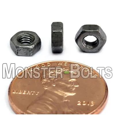 M3-0.5 - Qty 25 - Metric Hex Nuts DIN 934 Black Plain Steel Coarse Thread • $4.55