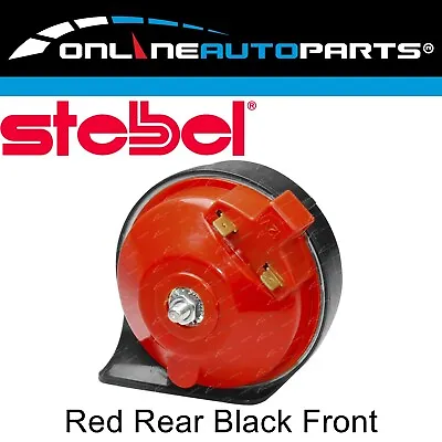 Stebel 410Hz Low Tone Single Electric Horn 12 Volt Car MotorBike Bike Red/Black • $8.36