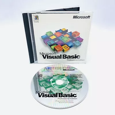 Microsoft Visual Basic 4.0 Professional Edition W/ CD Key Tested Fast Free Ship • $19.99