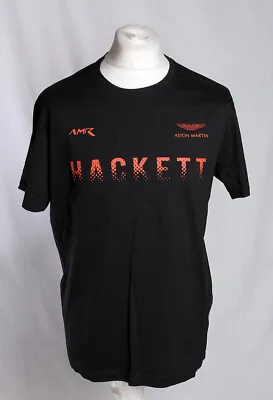 £17 • Buy Hackett Aston Martin AMR Racing T-Shirt Cotton Black Red Men's Size XL VGC!