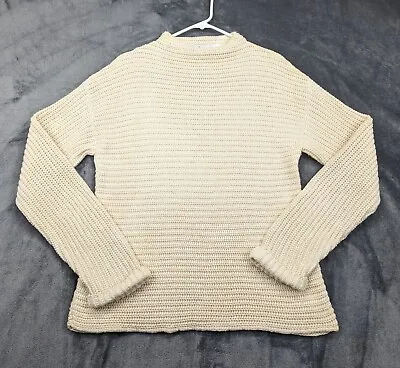 Vintage Whaler Knits Sweater Mens Medium Cable Knit 100% Cotton Fisherman Cream • $19.99