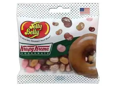 KRISPY KREME DOUGHNUTS - Jelly Belly Candy 1 Case Of 12 BAGS  - SHIPS FREE • $40.69