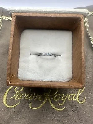 0.125 Ct Charles And Colvard Size 4.75 Moissainite Sterling Silver Ring • $40