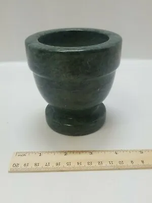 Small Green Natural Marble Soapstone Mortar  • $15