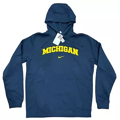 Nike Club Fleece 'Michigan Wolverines' Sweatshirt Size XL NWT BV6332-419 • $72.99