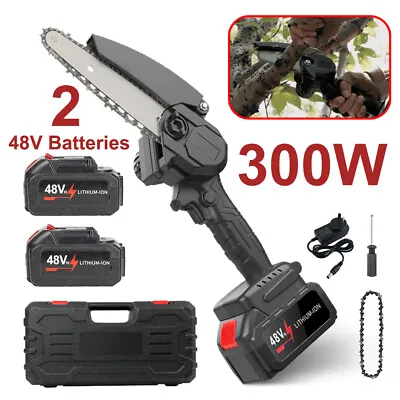 4/6  Chainsaw Cordless Rechargeable Battery Wood Cutter Saw Electric For Makita • $47.11