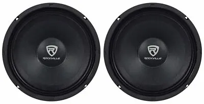 (2) Rockville RM88PRO 8  8 Ohm 600 Watt SPL Midrange Mid-Bass Car Speakers • $54.90