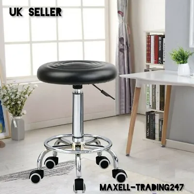 £25.95 • Buy Height-Adjustable Swivel Bar Chair Leather Rotating Bar Stool Lifting High Stool
