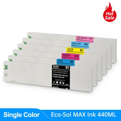 6*440ML ECO-SOL MAX Compatible Ink Cartridge For Roland PRO II Series Printers • $408