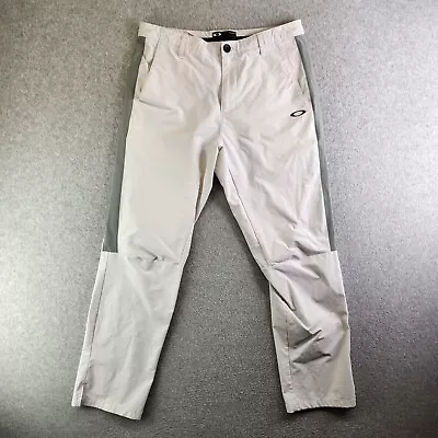 Oakley Golf Pants Mens 34 White Pro Evolution Grip Waistband Softshell Slim • $24.97