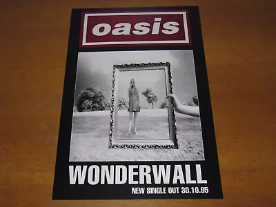 Oasis - Wonderwall - Original 1995 Uk Promo Poster • £150