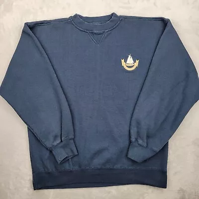 Vintage Marco Island Sweatshirt Mens Extra Large Blue Sweater Jumper Heavy Adult • $18.97