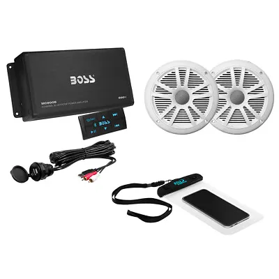 Boss Audio Ask902b.6 Package W/ Bt Mc900b Amp W/remote 2 • $170.28