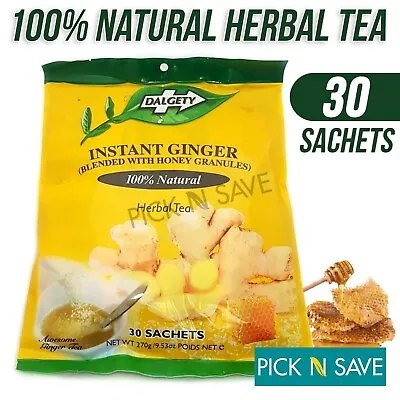£7.95 • Buy Dalgety Herbal Tea Instant Ginger Blended With Honey Granules | 30 Staches