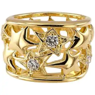 $2787.83 • Buy Jose Hess 18ct Yellow Gold And Diamond Stars Ring Size UK 'M'