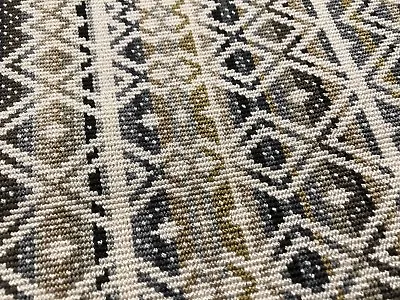 Romo Epingle Diamond Stripe Upholstery Fabric- Cocota / Cumin 1.30 Yd 7760/01 • $130