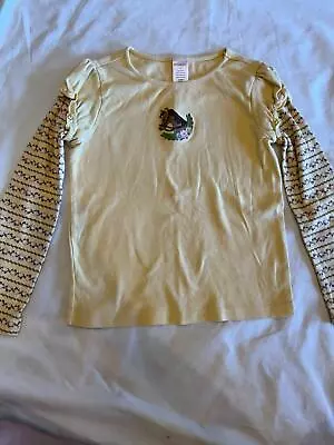 Gymboree Equestrian Club Size 8 Yellow Layered Look Top W/ Horse GB 4 • $9.99