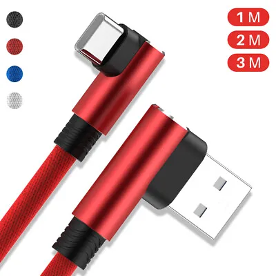 $9.88 • Buy Type-C 90° Fast Charge Charger USB C Cable For Oppo A52 A72 A92 Vivo Y30 Y50 Y70