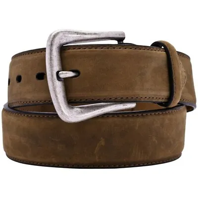 Nocona Men's Distressed Brown Western Overlay Leather Belt N2450444 • $49.95